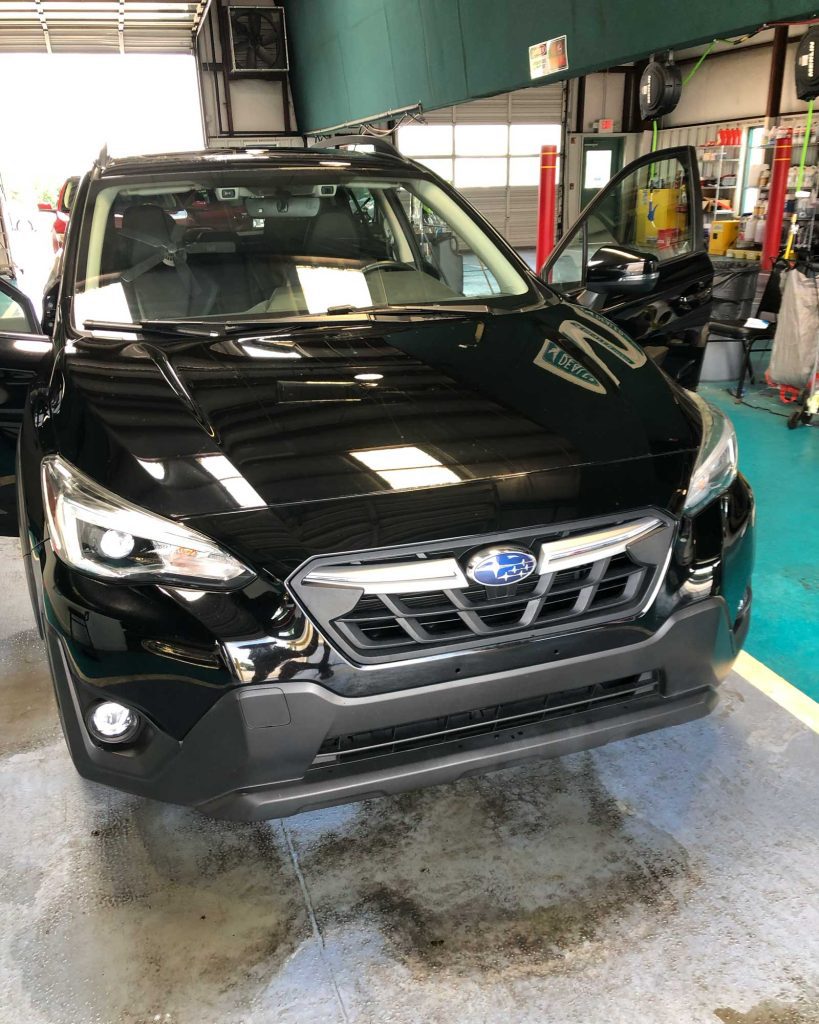 Car being detailed for Carvana in Lenoir City, TN