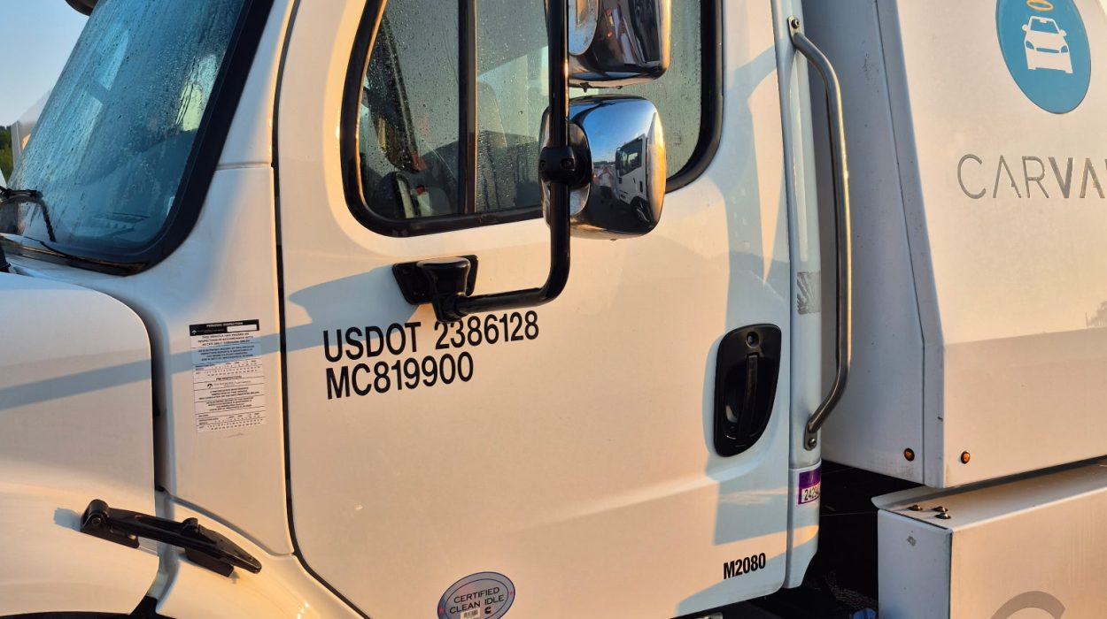 Car hauler cleaning for Carvana in Lenoir City, TN