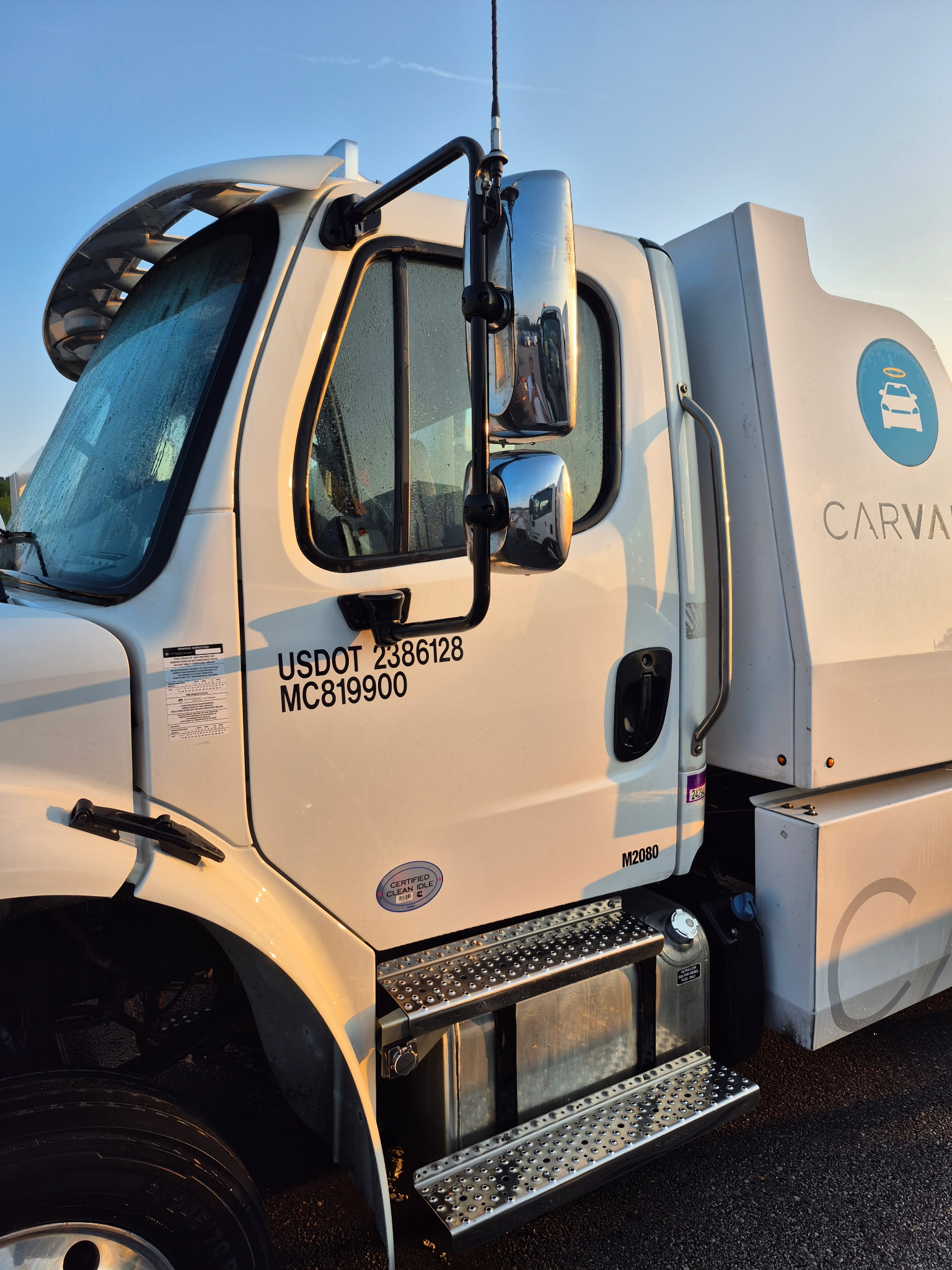 Car hauler cleaning for Carvana in Lenoir City, TN
